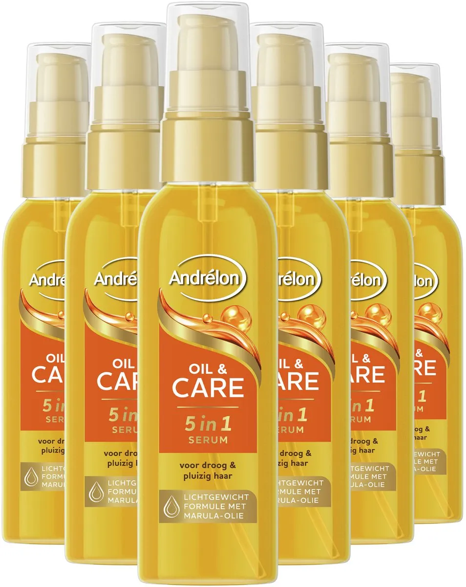Andrélon 5-in-1 Serum Oil & Care 450ml - 6 Stuks