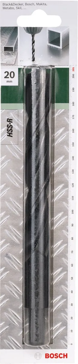 Bosch HSS-R Metaalboor 20mm DIN 338