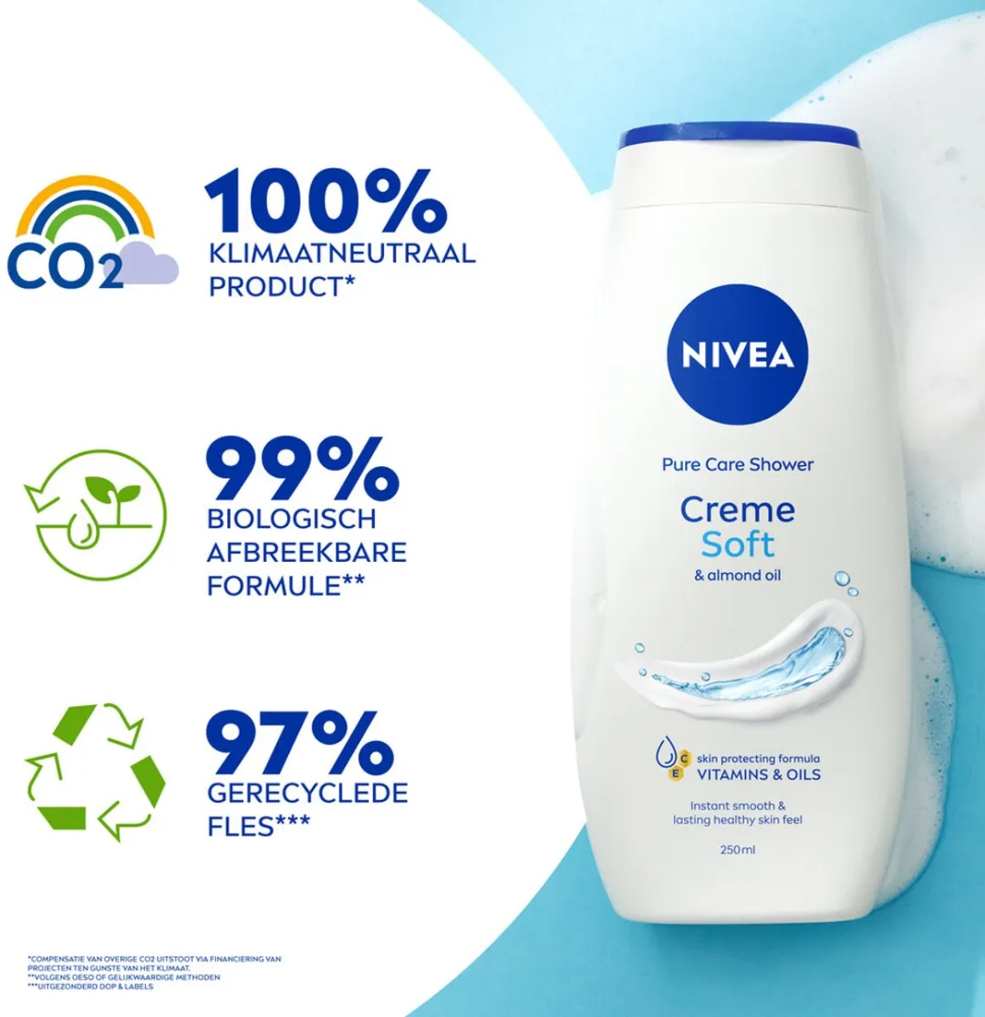 NIVEA Douchecrème Soft 250ml - 20 Stuks