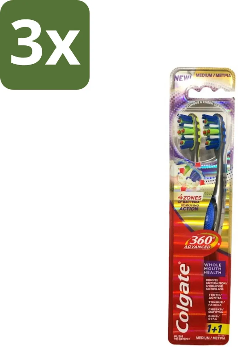 Colgate 360° Geavanceerd Medium Tandenborstel