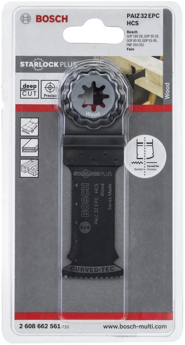 Bosch OMT AC PAIZ 32 EPC Multitoolzaagblad - Hout - Starlock Plus