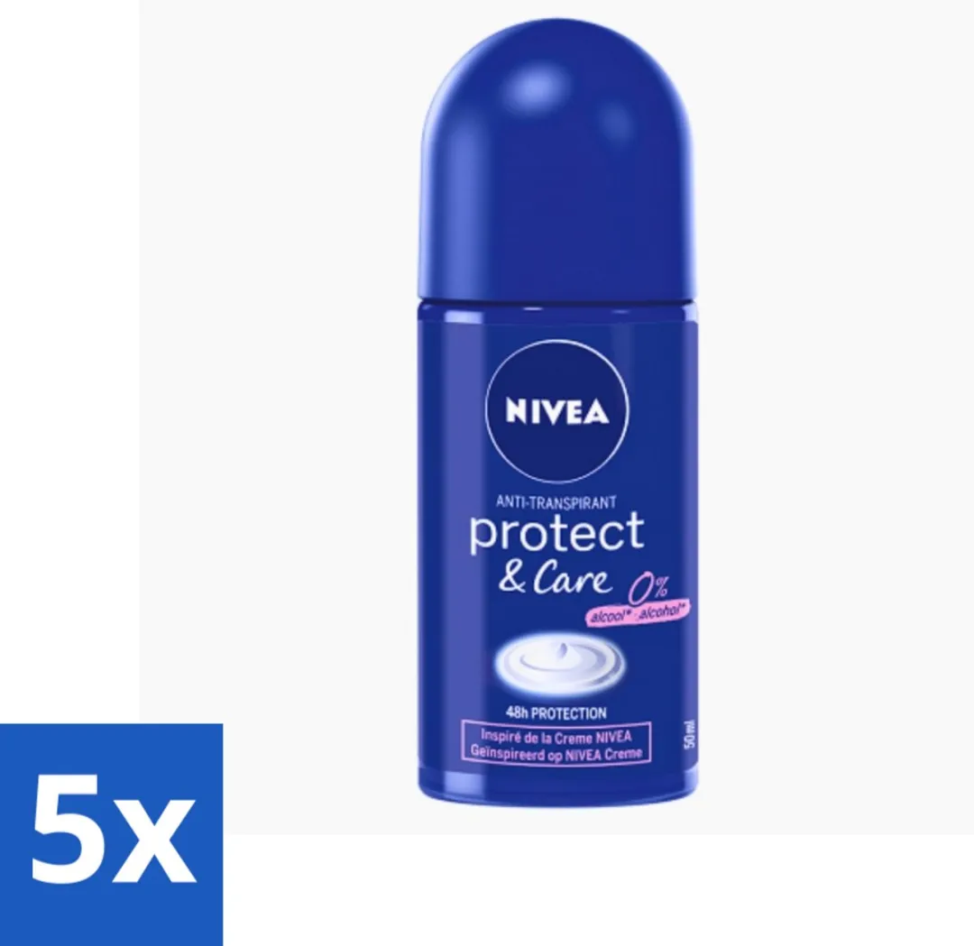 NIVEA Protect & Care Roll-On Deodorant 50ml - 20 Stuks