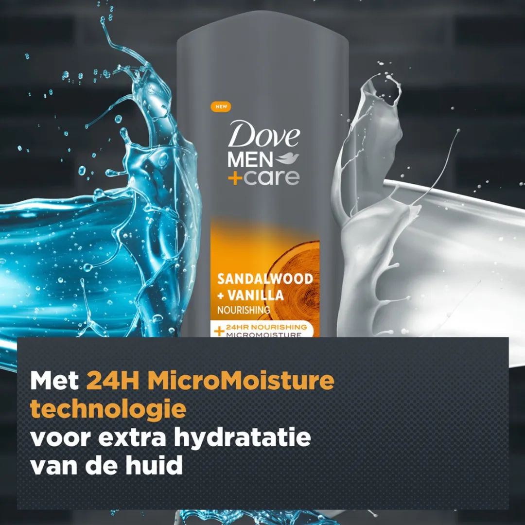 Dove Men+Care Douchegel Sandalwood & Vanilla 250ml