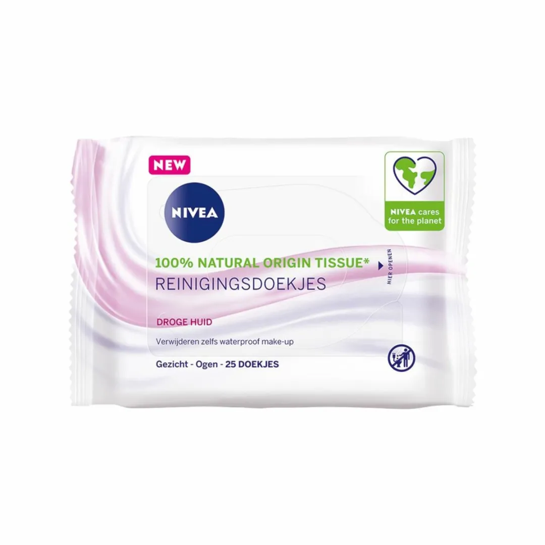 NIVEA Reinigingsdoekjes Verzachtend 25 Stuks (5x5)