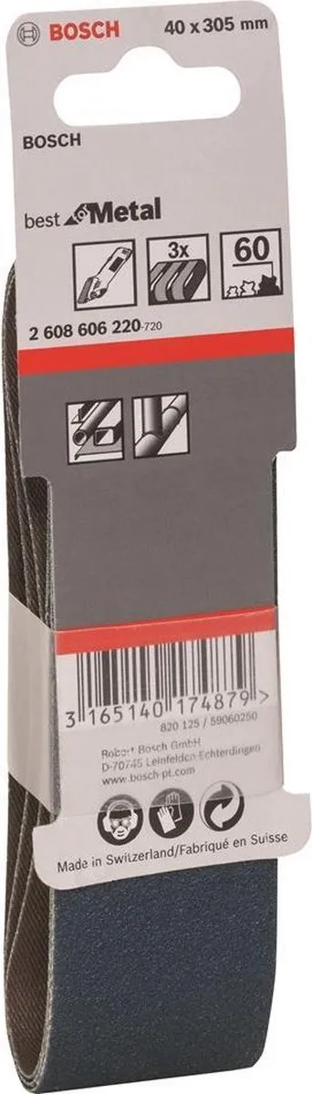 Bosch Schuurbandset 3-delig 40x305mm