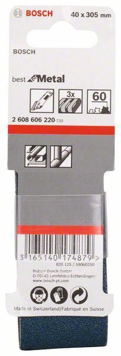 Bosch Schuurbandset 3-delig 40x305mm