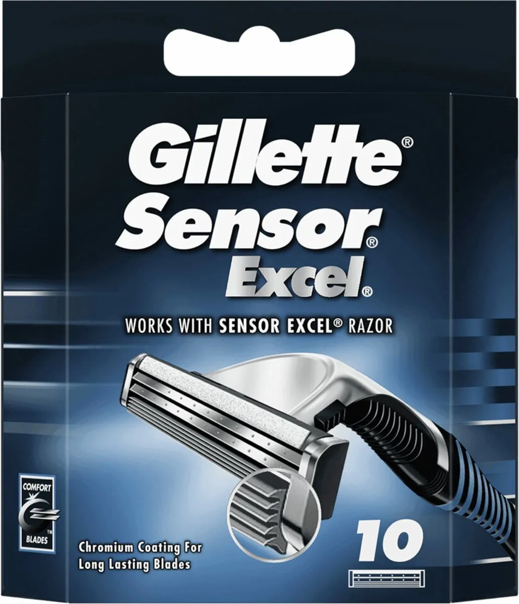 Gillette Sensor Excel Scheermesjes - 10 Stuks