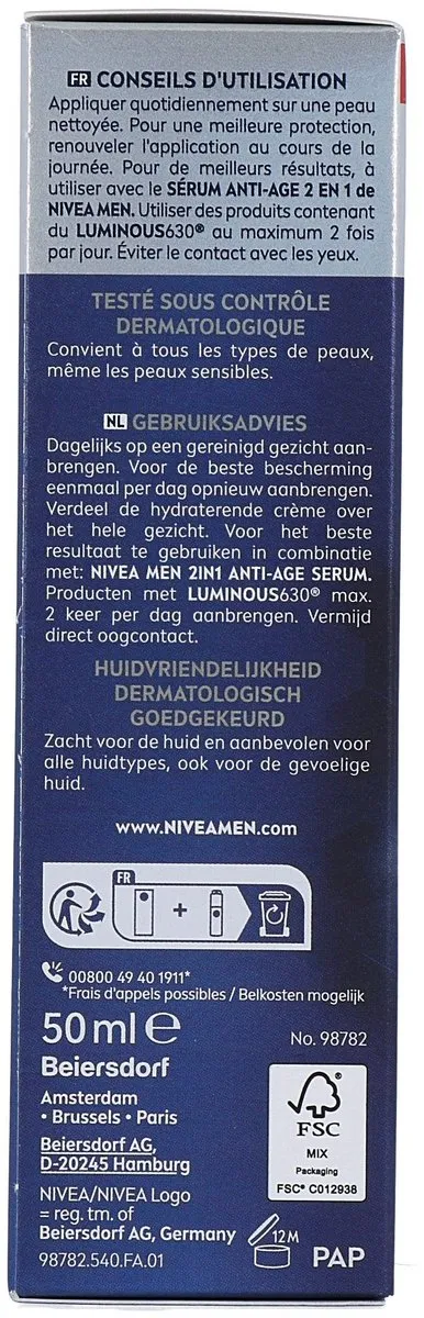 NIVEA MEN Anti-Age Power Hydraterende Dagcrème SPF 30 50ml