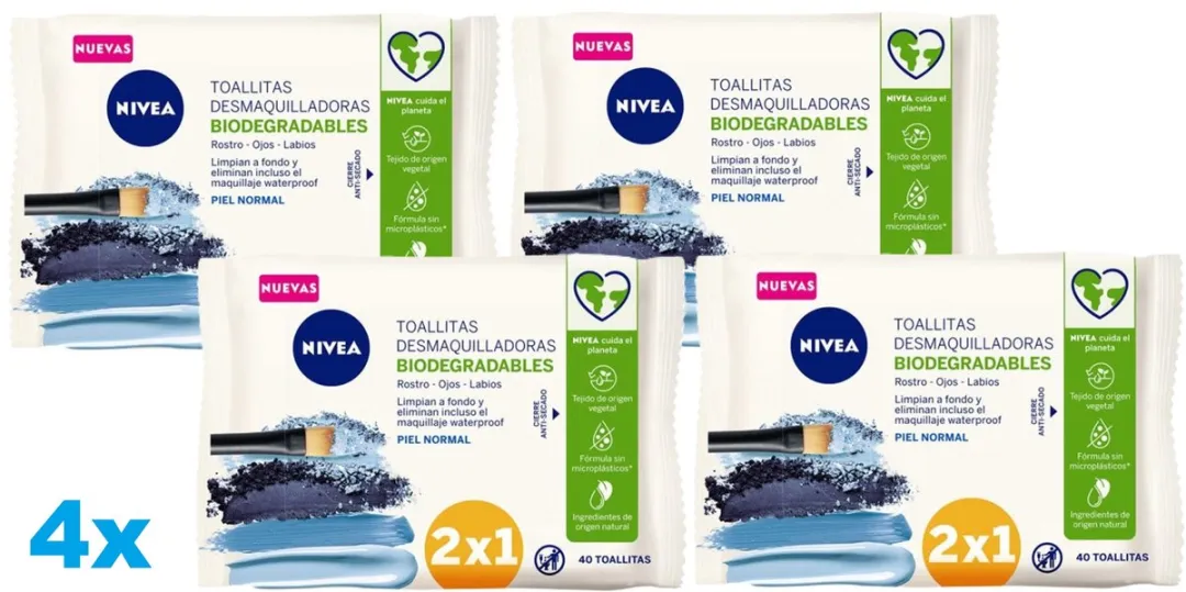 NIVEA Biodegradable Make-up Remover Doekjes