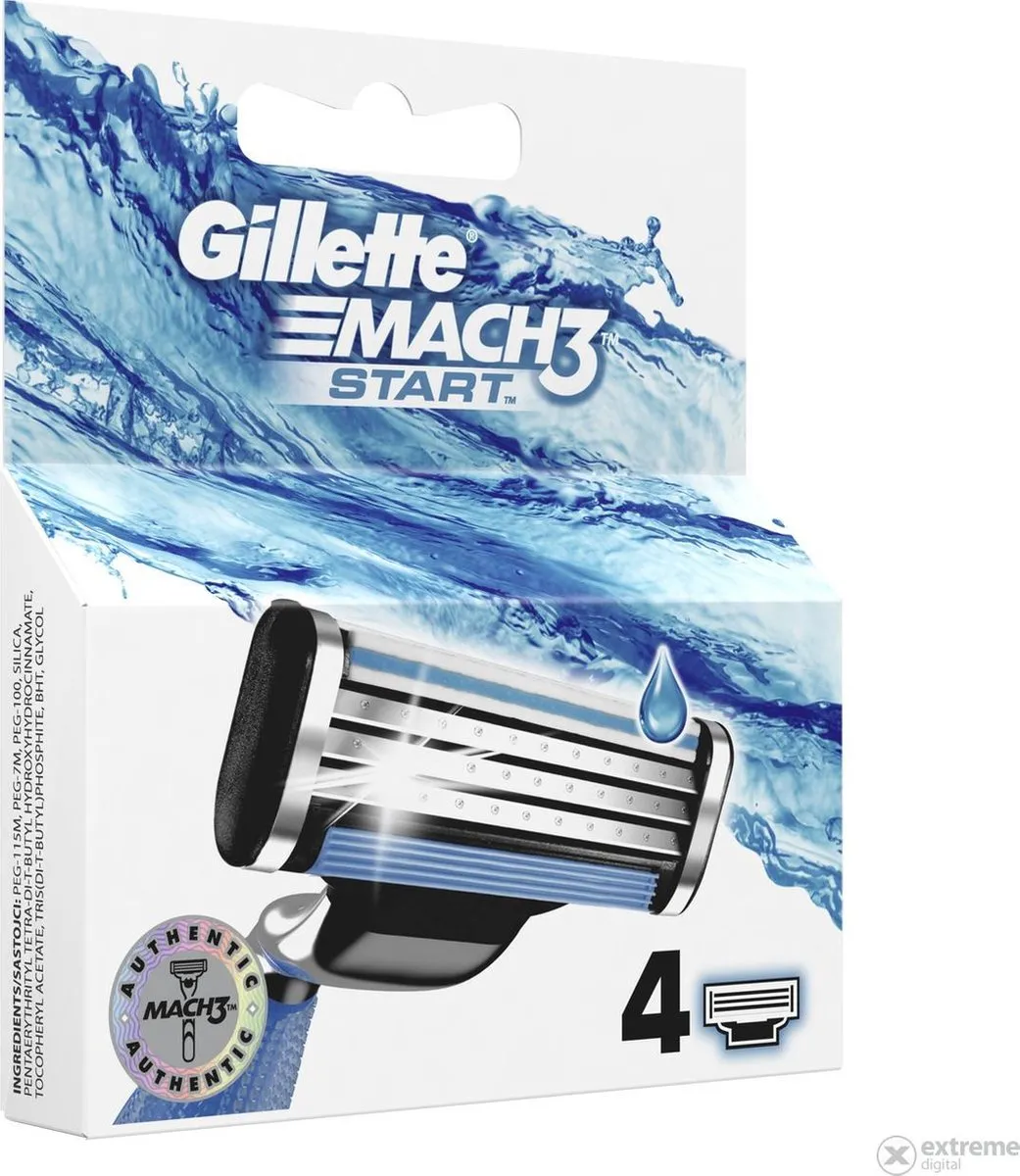 Gillette Mach 3 Scheermesjes 4 Stuks