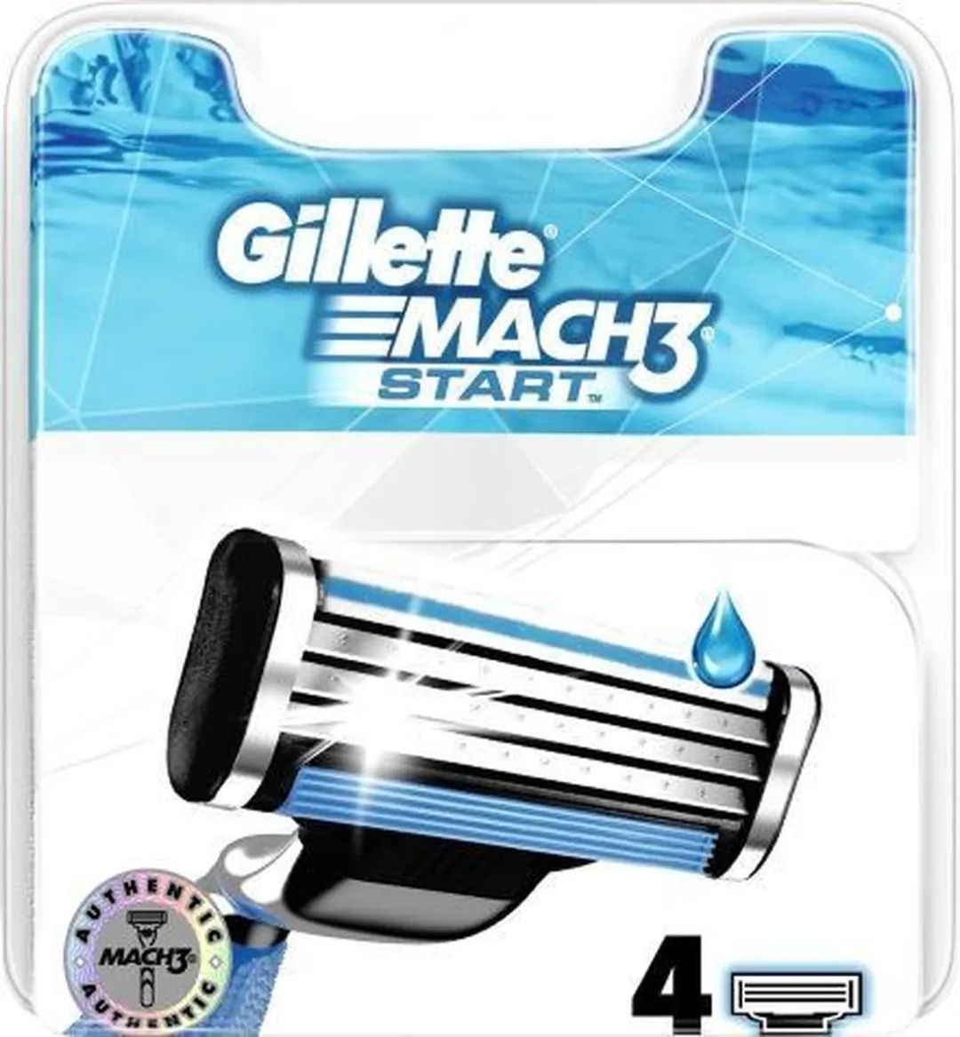 Gillette Mach 3 Scheermesjes 4 Stuks - 3 Bladen