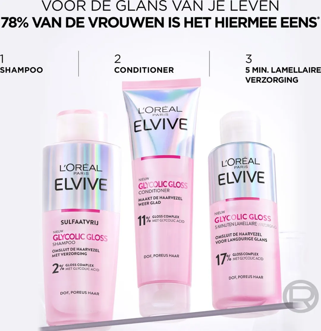 L'Oréal Paris Elvive Glycolic Gloss Verzorging 200ml