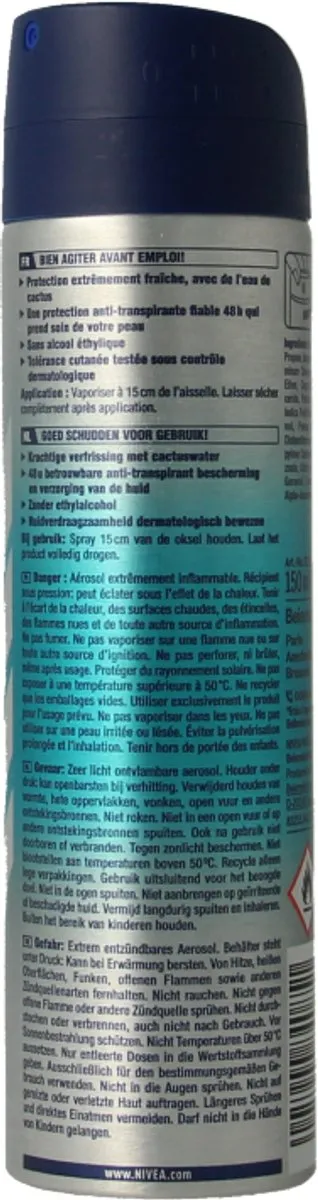 NIVEA Men Fresh Kick Anti-Transpirant Spray 150ml