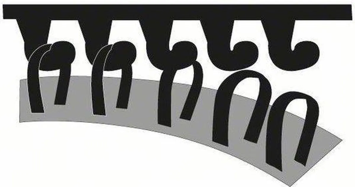 Bosch 6-delige Schuurbladset Deltaschuurmachine - Korrel 60/120/240