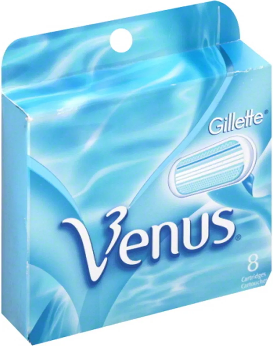 Gillette Venus Navulmesjes 3-Blad Blauw - 8 Stuks