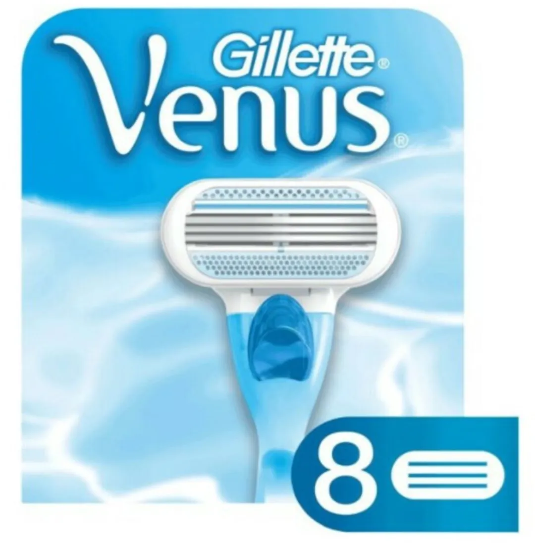 Gillette Venus Navulmesjes 3-Blad Blauw - 8 Stuks