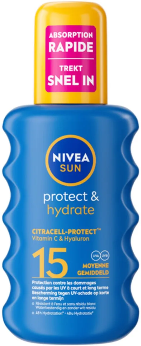 NIVEA Sun Protect & Hydrate Zonnespray SPF 15 - 3x200ml