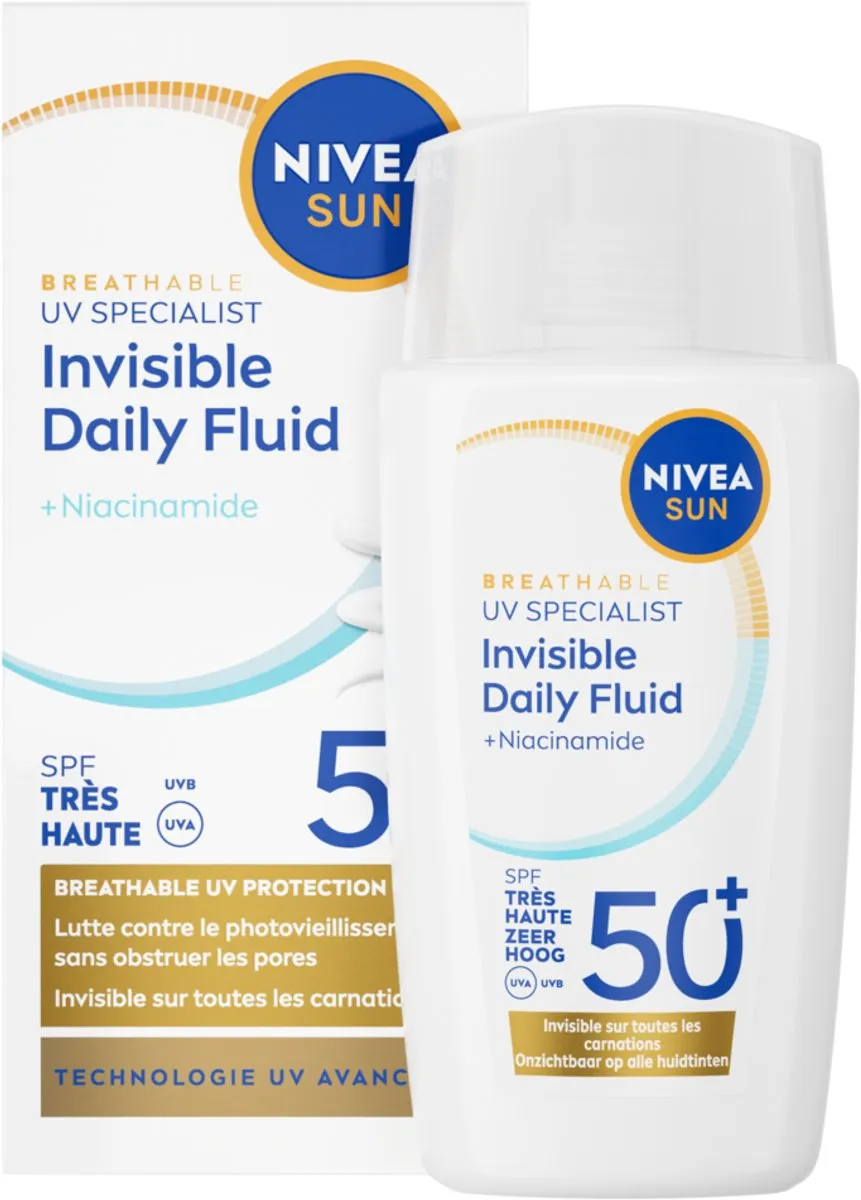 NIVEA SUN UV Face Invisible Daily Fluid SPF 50+ Gezichtcrème 40ml