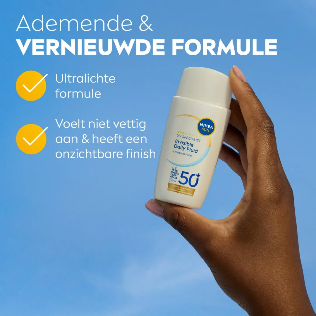 NIVEA SUN UV Face Invisible Daily Fluid SPF 50+ Gezichtcrème 40ml