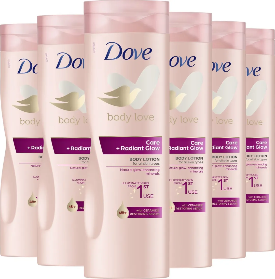 Dove Body Love Bodylotion - 2400ml (6x400ml) - Ceramide & Glansversterkers