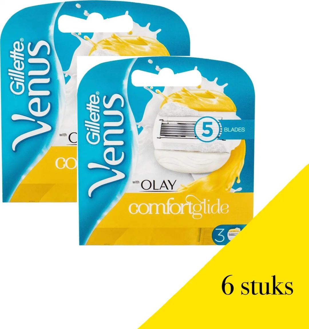 Gillette Venus RF Scheermesjes - 6 Stuks - 5 Bladen - Geel/Wit