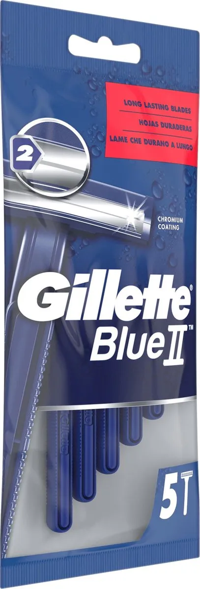 Gillette Blue II Scheermesjes - 5 Stuks