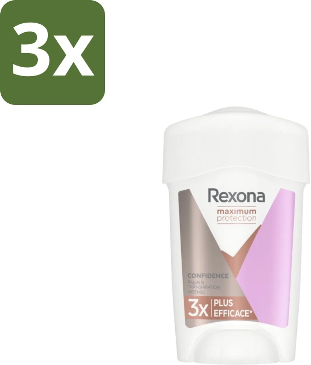 Rexona Deodorant Stick Confidence 45ml - 3 Stuks