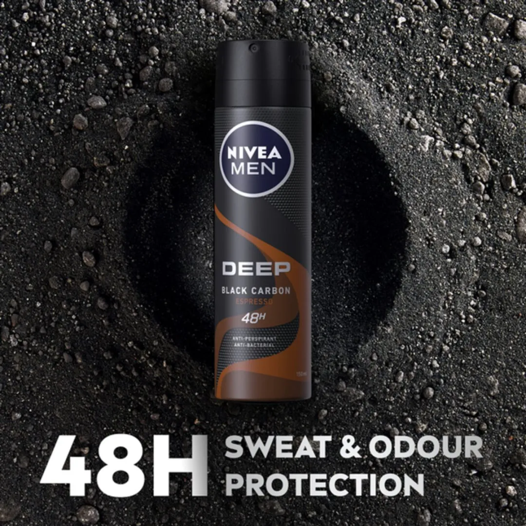 NIVEA MEN Deep Espresso Deodorant Spray 150ml - 10 Stuks