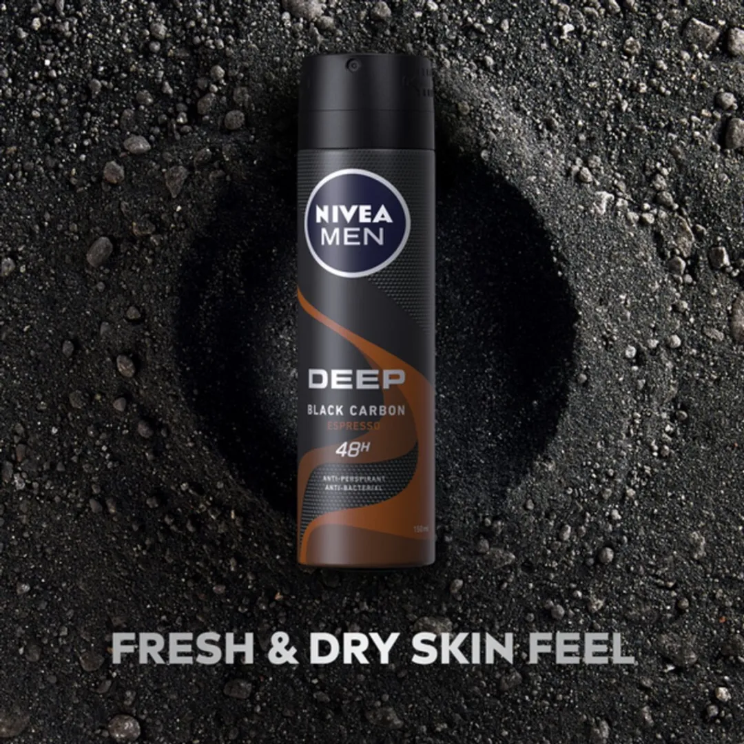 NIVEA MEN Deep Espresso Deodorant Spray 150ml - 10 Stuks
