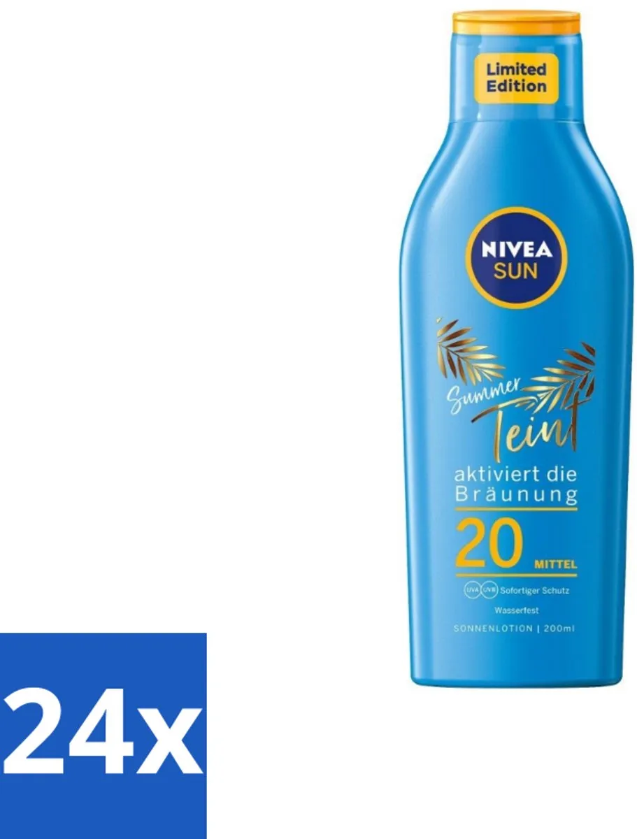 NIVEA Sun Zonnemelk Zomerteint SPF 20 200ml
