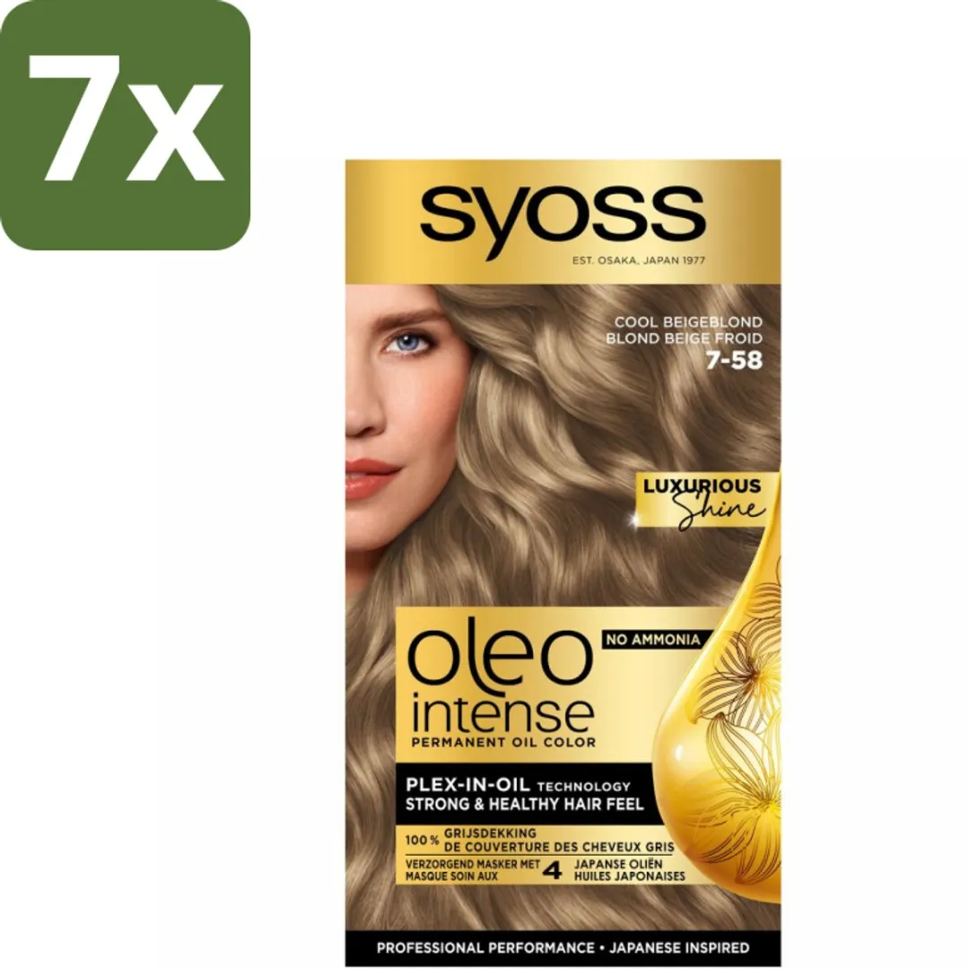 SYOSS Oleo Intense 7-58 Cool Beige Blond Haarverf