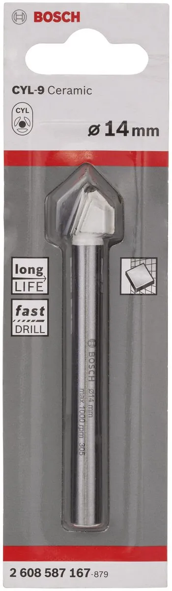 Bosch Tegelboor CYL-9 Ceramic 14mm x 90mm - 1 Stuk