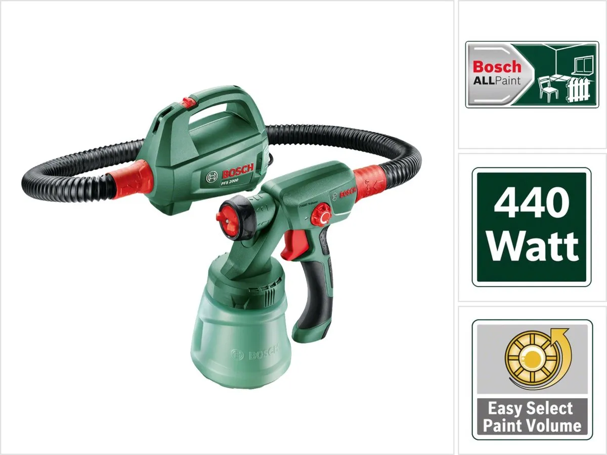 Bosch PFS 2000 Verfspuit 440W - Wit
