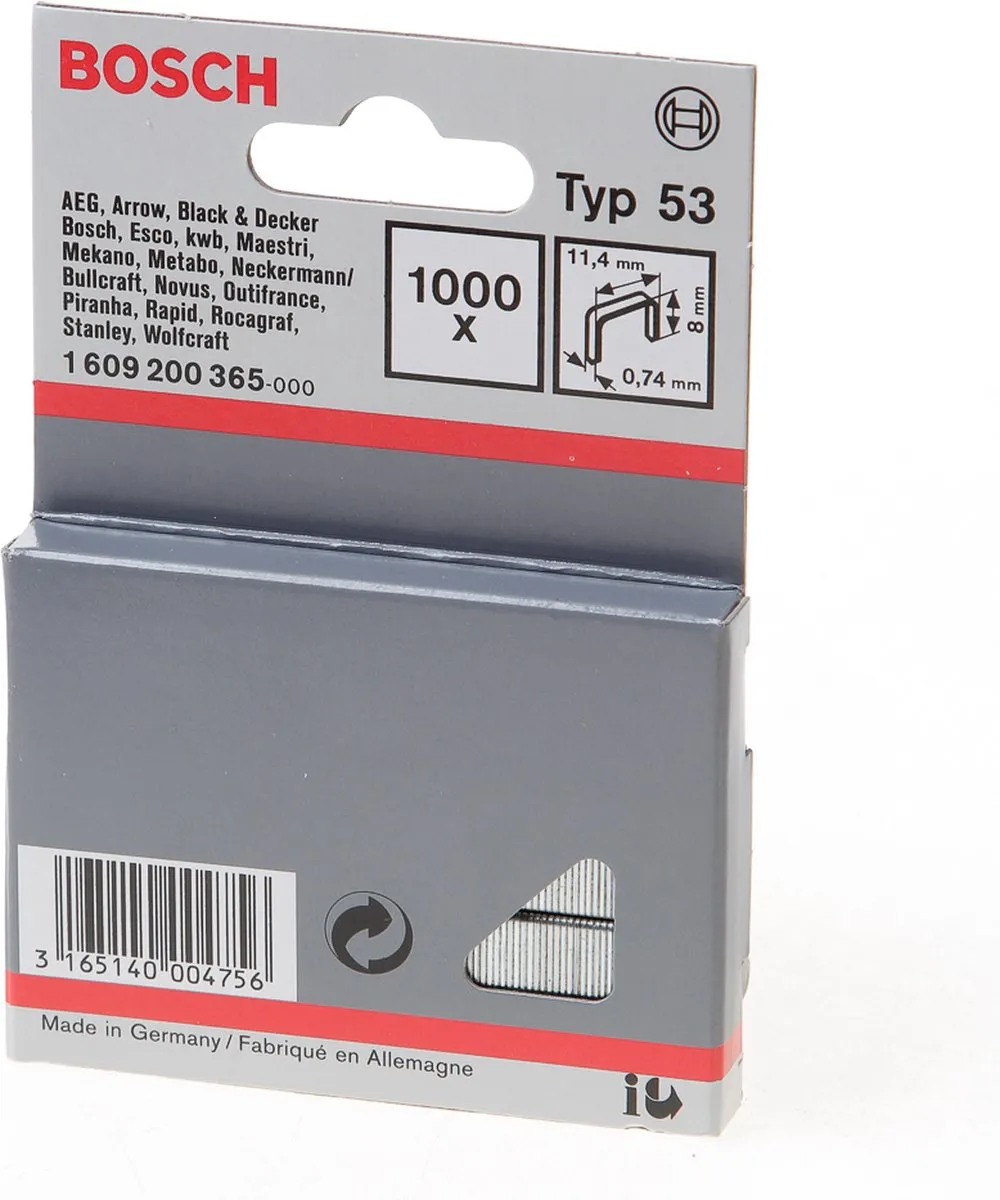 Bosch Professional Type 53 Schroeven 8mm