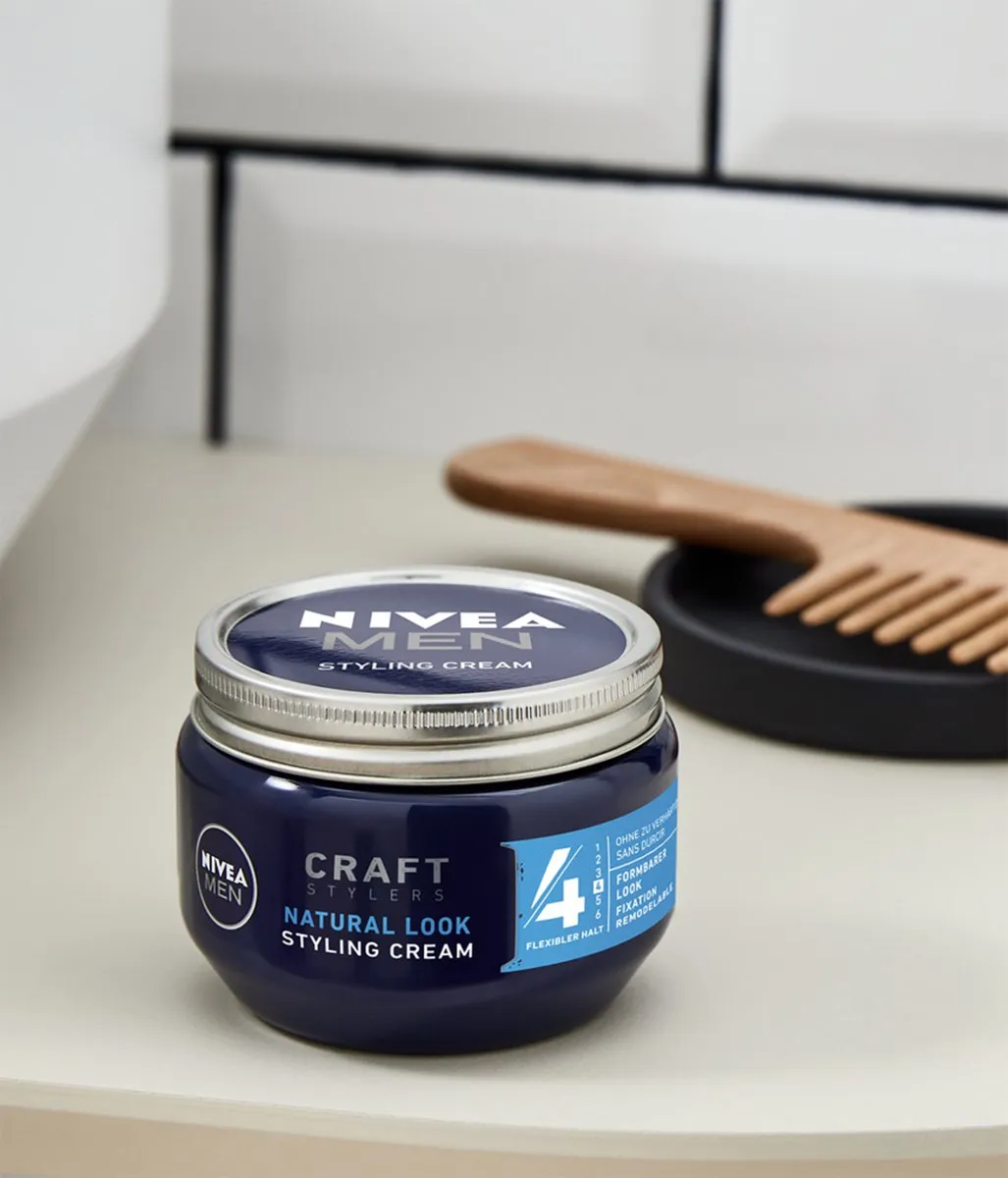 NIVEA MEN Styling Cream Haargel - 450ml (3x150ml)
