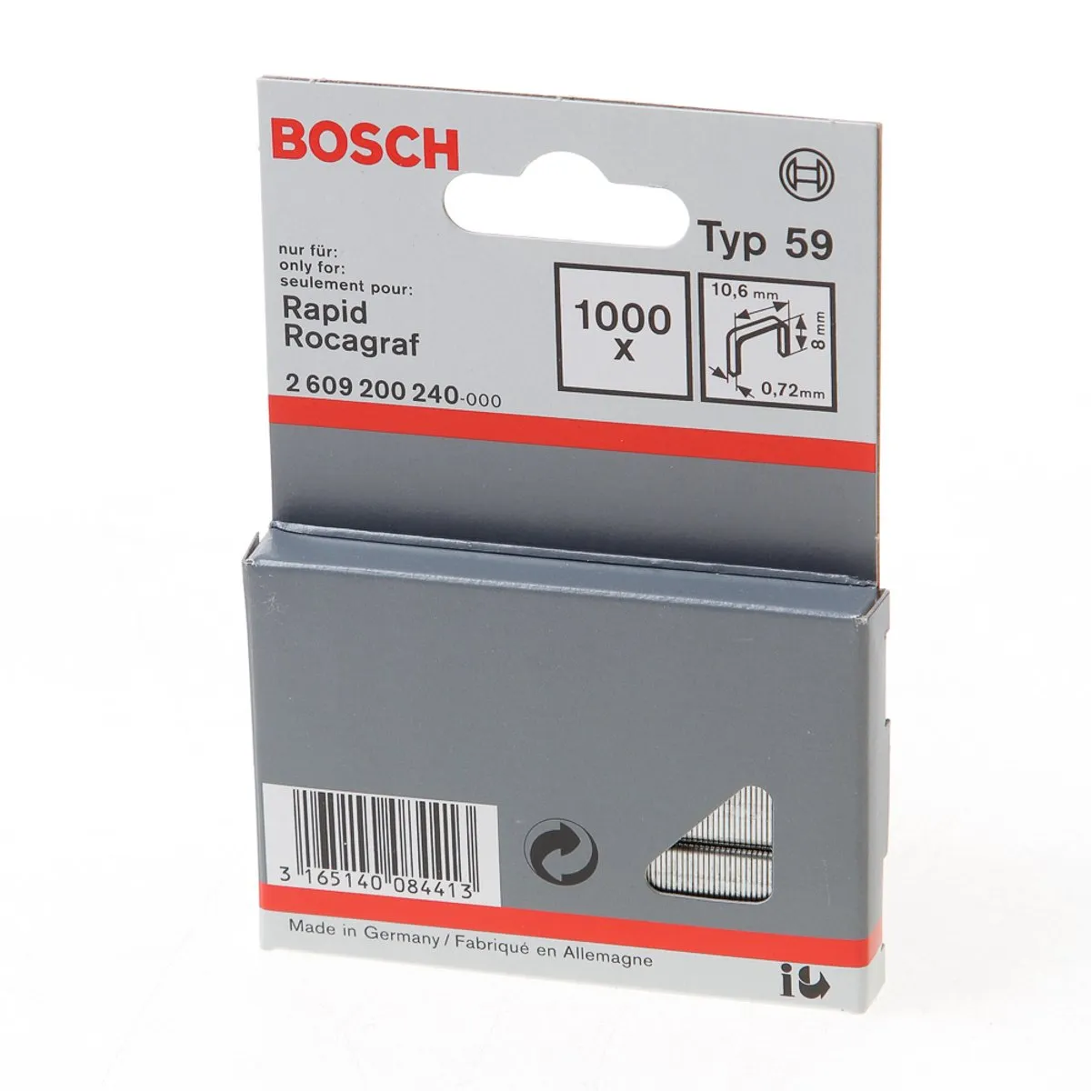 Bosch Niet met fijne draad 2609200240 - 10,6x0,72x8mm