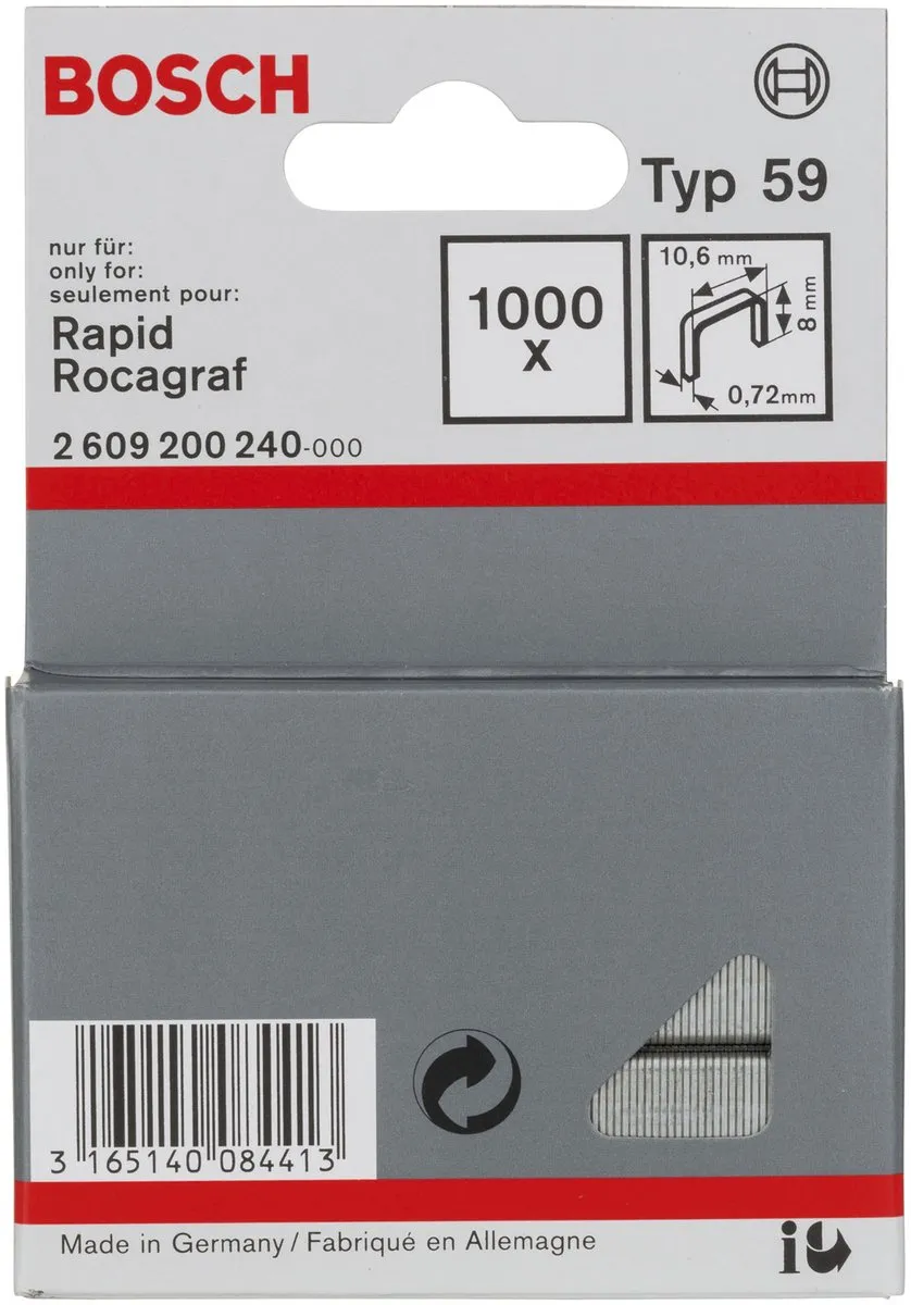 Bosch Niet met fijne draad 2609200240 - 10,6x0,72x8mm