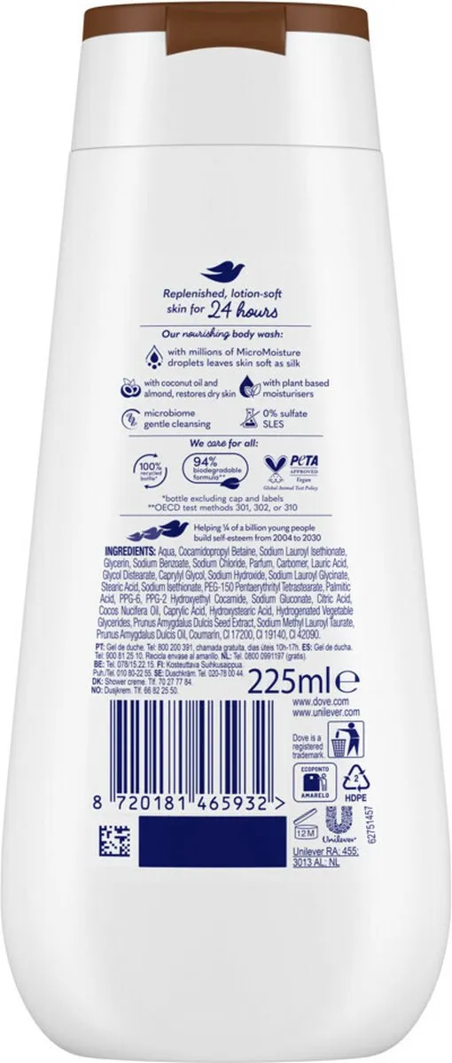 Dove Advanced Care Restoring Douchecrème 225ml