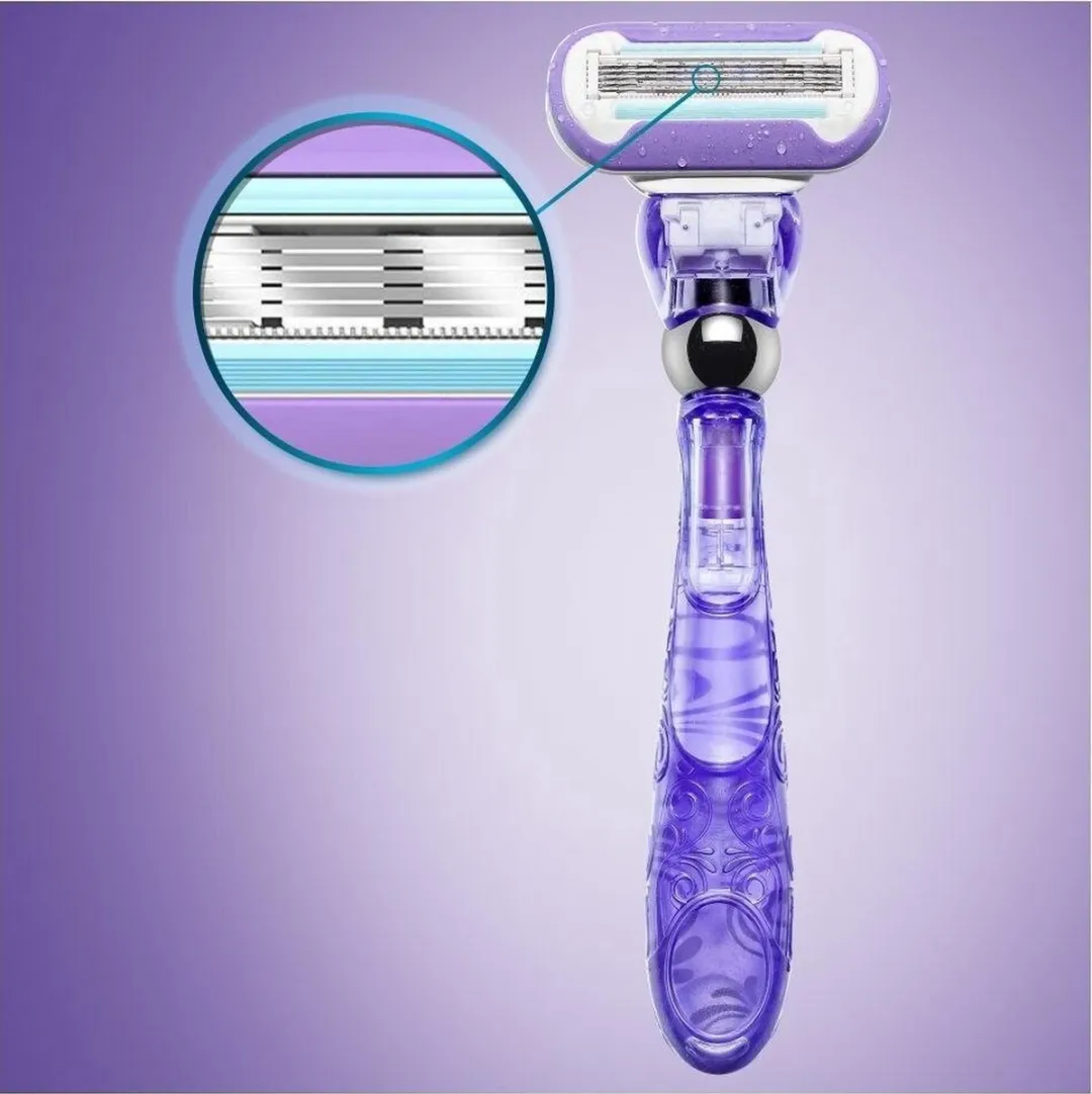 Gillette Venus Swirl Scheersysteem - 5 Bladen - Paars - afbeelding 6 van 6