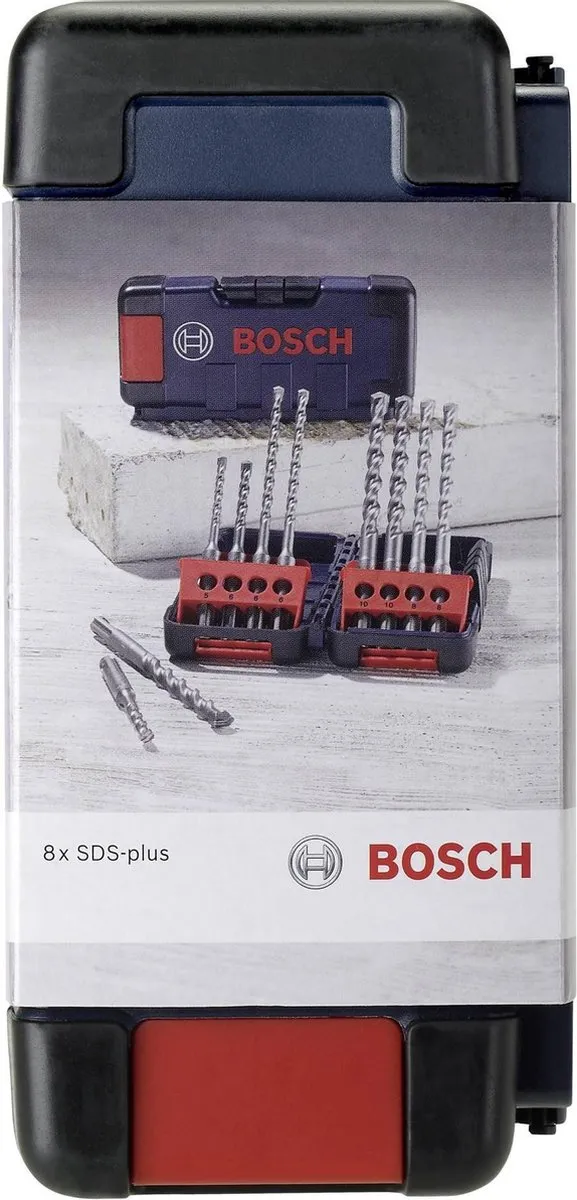 Bosch SDS-plus Tough-Box Boren - 8-delig