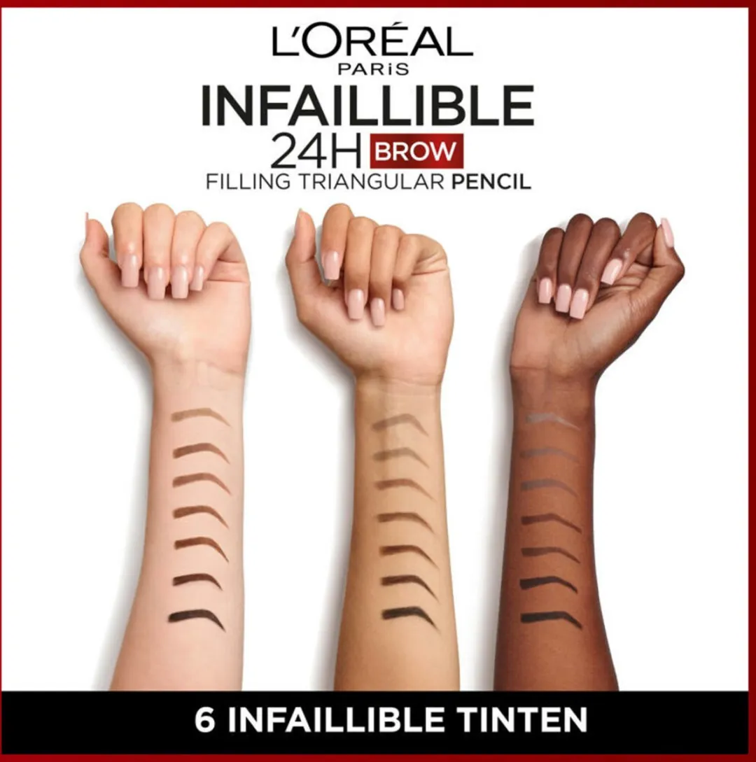 L'Oréal Paris 24H Brow Filling Triangular Pencil 5.0 Lichtbruin - 3x1ml