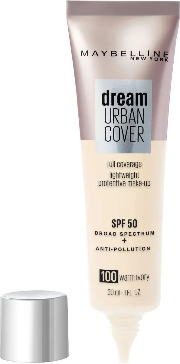 Maybelline Dream Urban Cover Foundation 100 Warm Ivory - 30ml