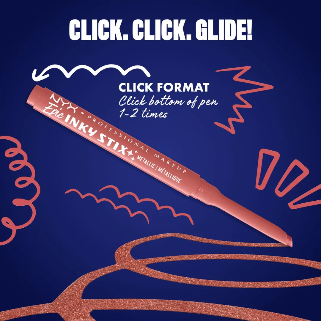 NYX Epic Inky Stix Eyeliner BLUSH BYTE - 0.1g - afbeelding 6 van 6