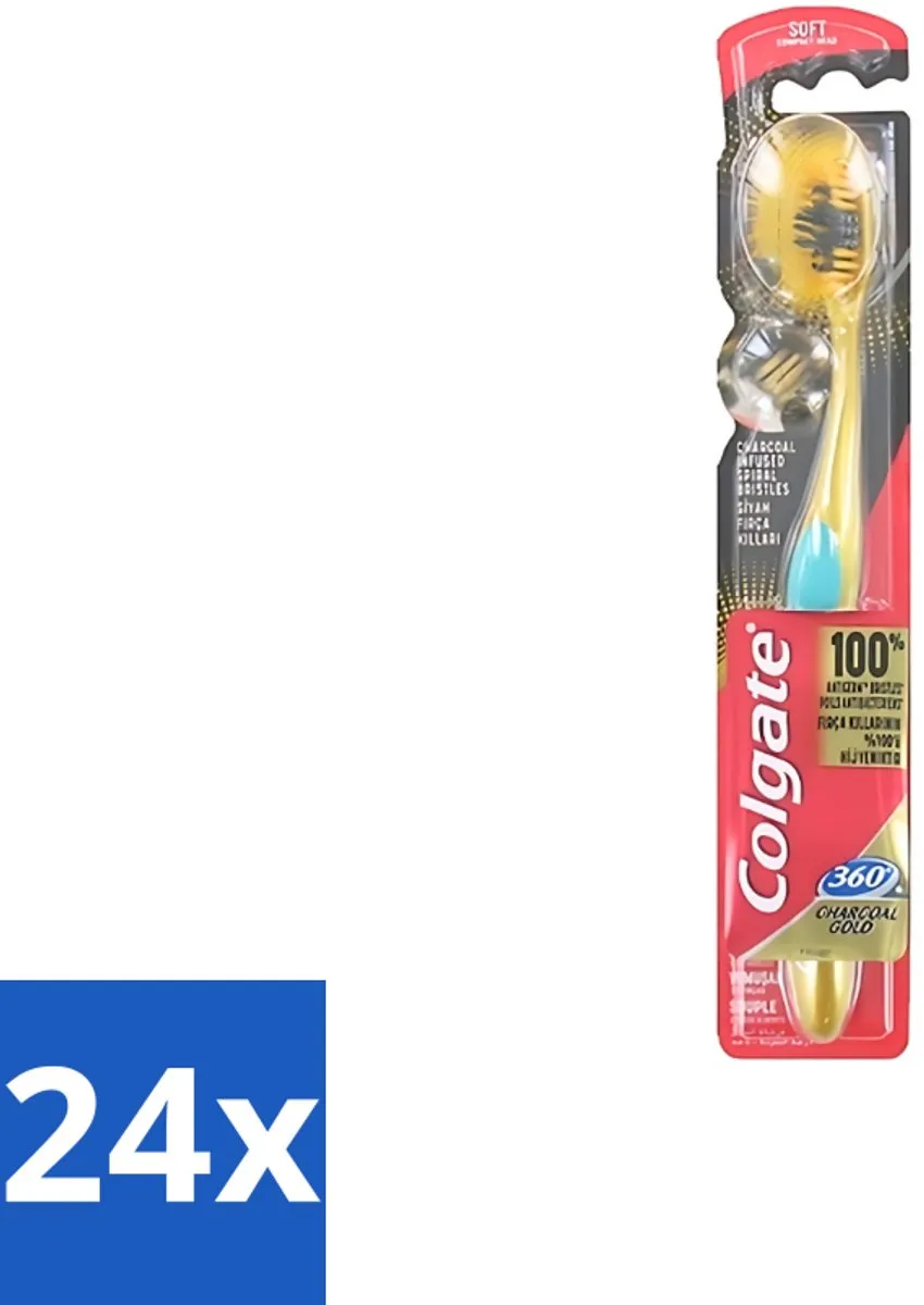 Colgate 360 Charcoal Gold Soft Tandenborstel