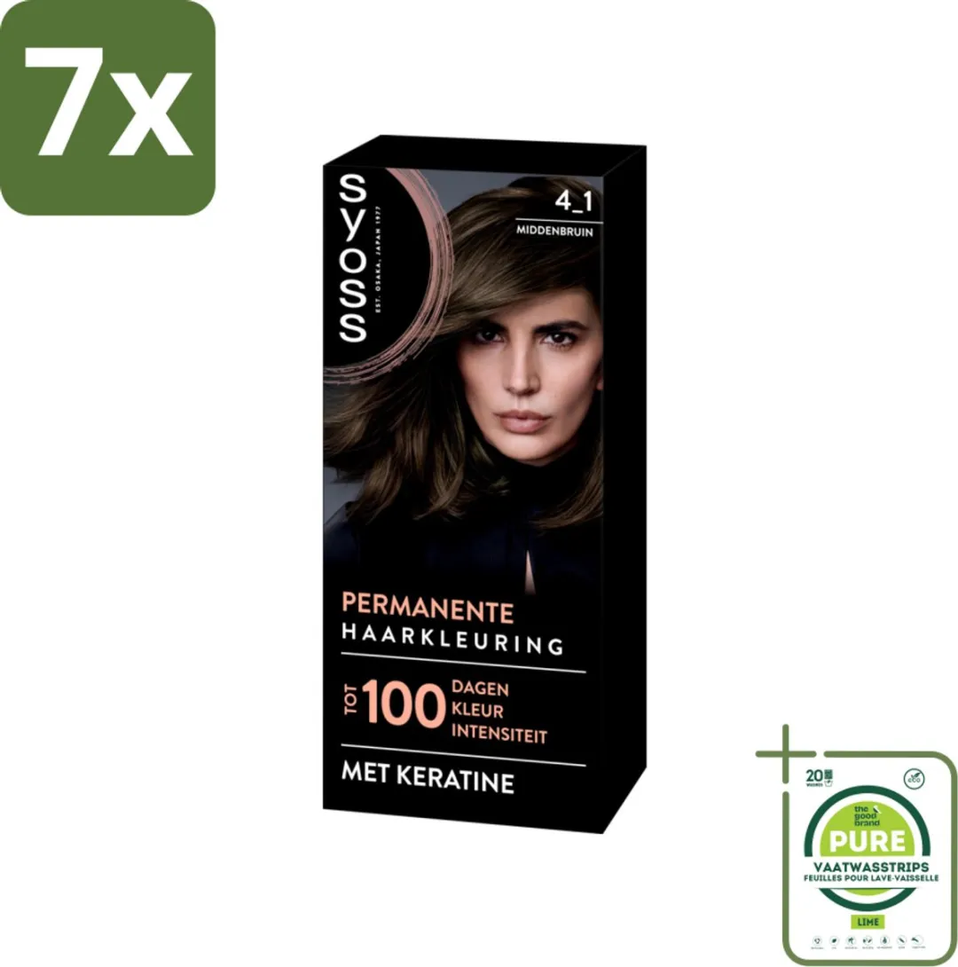 SYOSS Coloration 4-1 Middenbruin Haarverf 805ml