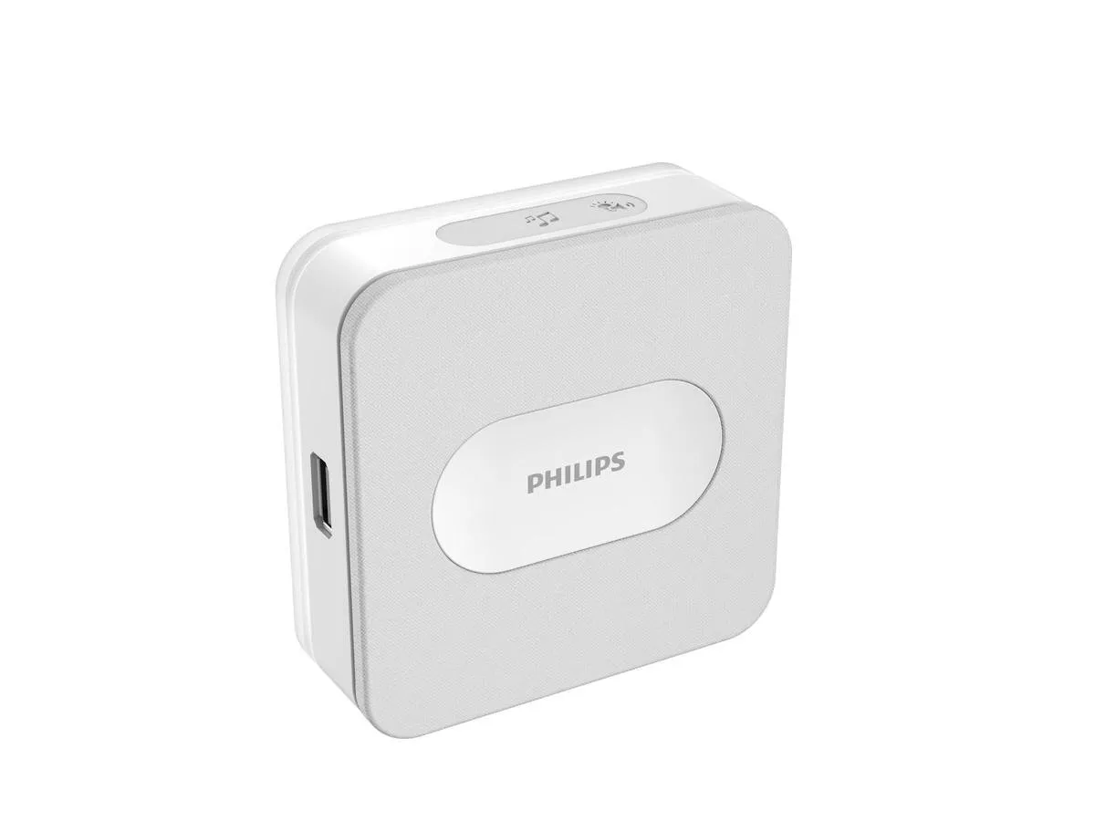 Philips 531015 Draadloze Deurbel Set - 4 Melodieën - Grijs/Wit - afbeelding 6 van 6