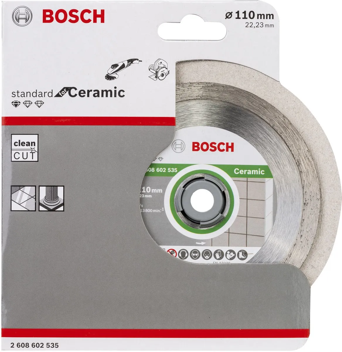 Bosch - Diamantdoorslijpschijf Standard for Ceramic 110 x 22,23 x 1,6 x 7,5 mm