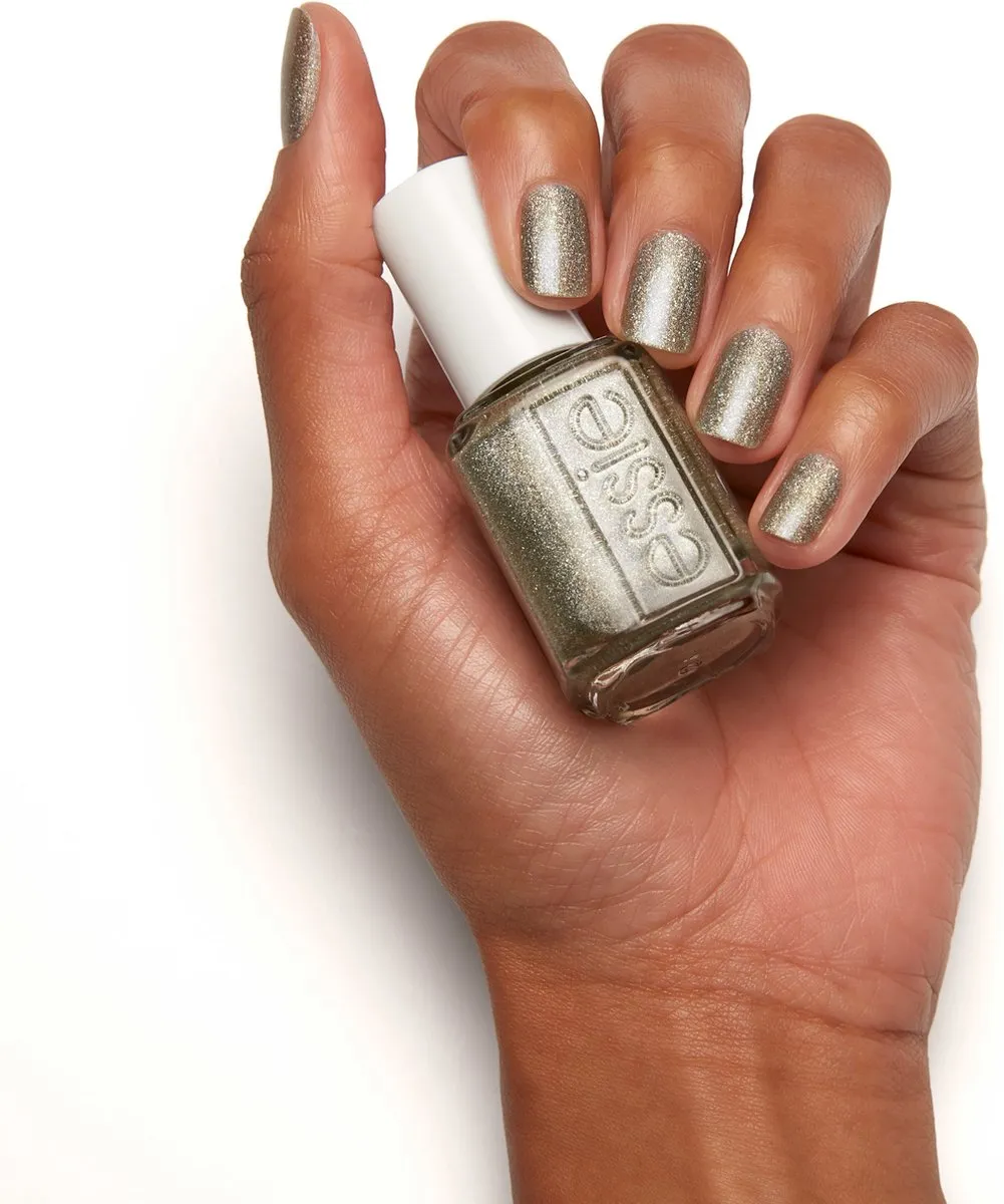 essie Gorge-ous Geodes Nagellak 636 Rock Your World - Zilver Metallic - 13,5 ml - afbeelding 6 van 6