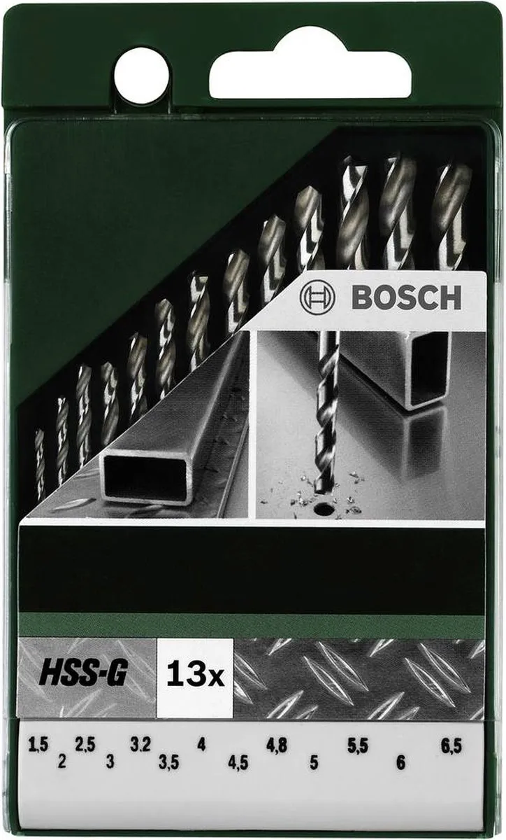Bosch HSS-G Metaalboorset 13-delig - 1,5-6mm
