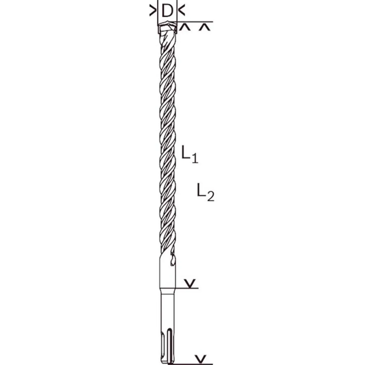 Bosch Hamerboor SDS-plus 8x550mm - Hout - MPN 2608596183